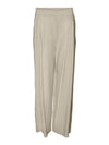 Vero Moda Aware Kendal Pinstripe Wide Leg Trousers, Oatmeal