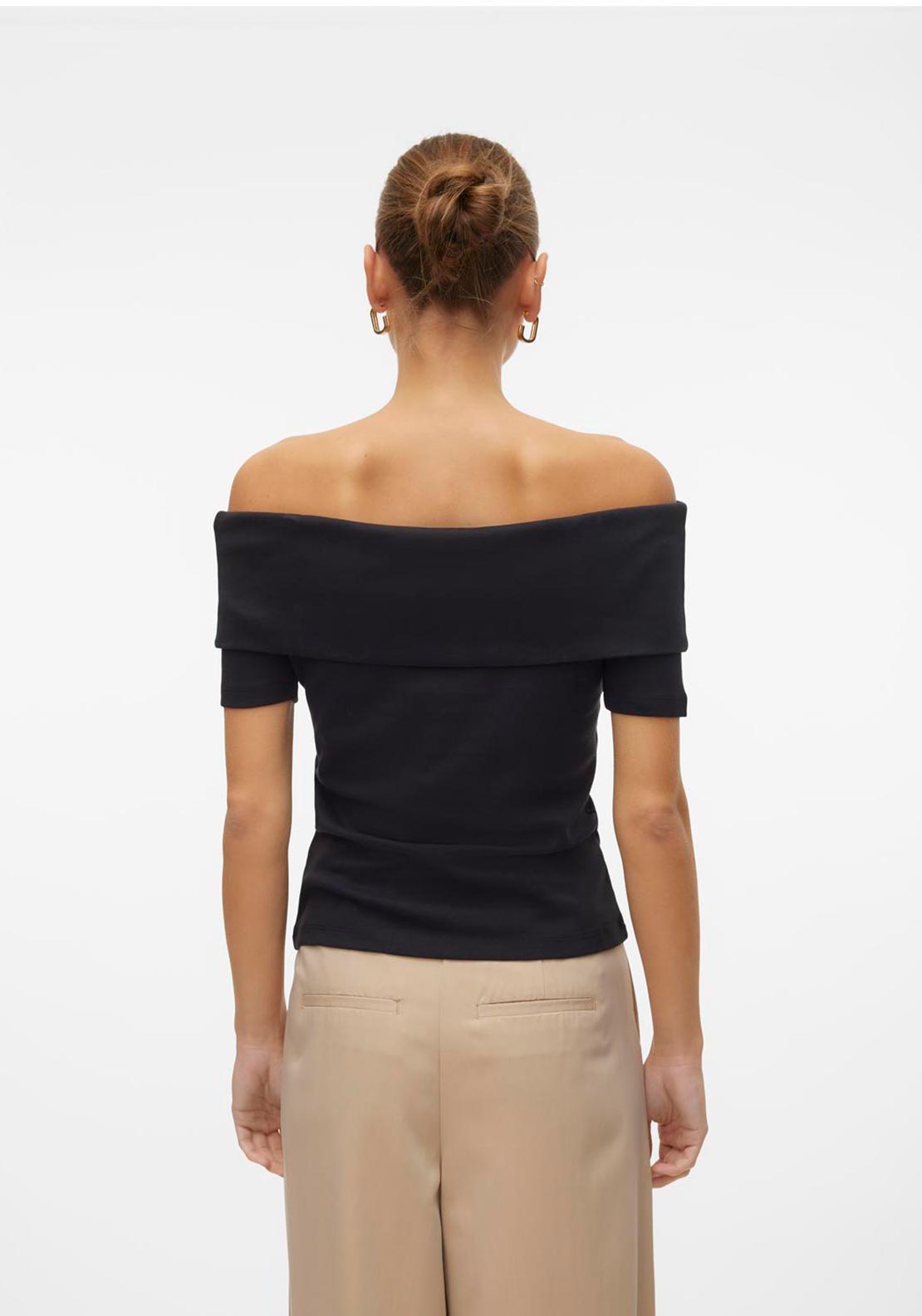 Vero Moda Jada Off Shoulder Top, Black