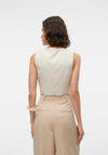Vero Moda Aware Kendal Pinstripe Waistcoat, Oatmeal