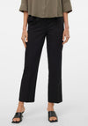Vero Moda Kinsey Ankle Grazer Trousers, Black