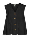 Vero Moda Kyrah Buttoned Vest, Black