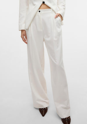 Vero Moda Aware Passi Wide Leg Trousers, White