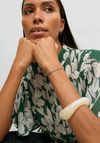 Vero Moda AWARE Aubrie Short Sleeved Sheer Shirt, Green