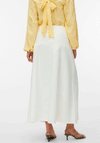 Vero Moda Cenna Aline Long Denim Skirt, White