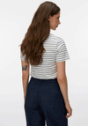 Vero Moda Aware Vani Striped T-Shirt, White & Navy