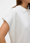 Vero Moda Alice Knit Polo Top, White