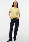 Vero Moda AWARE Naima Basic Round Neck T-Shirt, Yellow