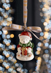 POLAR BEAR GIFT HANGING ORNAMENT