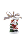 SANTA AT THE NORTH POLE HANGING ORNAMENT