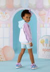 A Dee Girls Sissy Ice Cream Hoodie and Short Set, Blue Multi