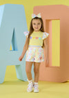 A Dee Siena Tee And Short Set, Yellow
