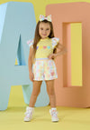 A Dee Siena Tee And Short Set, Yellow