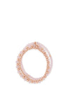 Absolute Triple Layer Bead Bracelet, Rose Gold & Pink