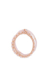 Absolute Triple Layer Bead Bracelet, Rose Gold & Pink