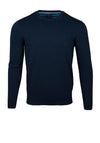 Andre Achill Cotton Crew Neck Sweater, Navy