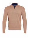 Andre Adare Quarter Zip Sweater, Brown