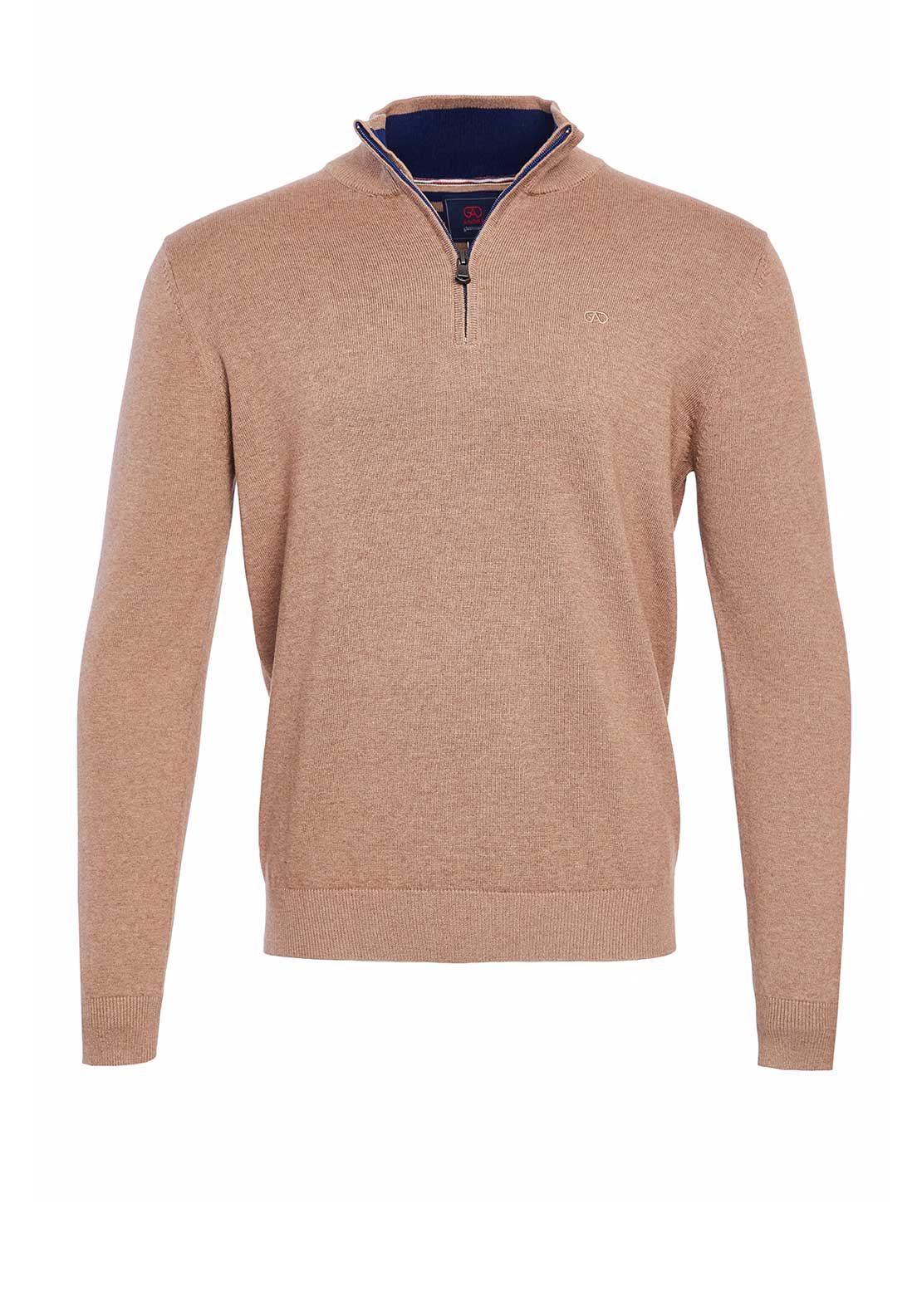 Andre Adare Quarter Zip Sweater, Brown