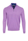 Andre Adare Quarter Zip Sweater, Purple