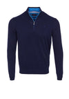 Andre Adare Quarter Zip Sweater, Navy