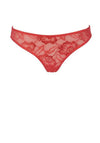 After Eden Anna Edge Lace Thong, Bright Pink