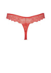 After Eden Anna Edge Lace Thong, Bright Pink