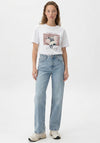 Tiffosi Graphic Print With Text T-Shirt, White