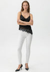 Vero Moda Julia Asymmetrical Lace Top, Black