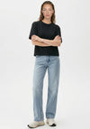 Pieces Skylar Short Sleeve T-Shirt, Black