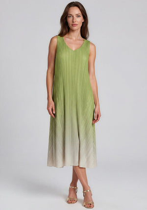 Alquema One Size Long Estrella Dress & Coat Set, Green Peridot