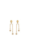 Angela D’Arcy Twinkling Star Drop Earrings, Gold