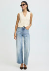 B.Young Mikala Sleeveless Cotton Waistcoat, Cream
