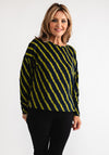 b.young Pieta Striped Top, Navy