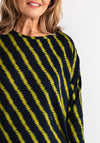 b.young Pieta Striped Top, Navy