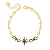 Absolute North Star Bracelet, Gold & Black