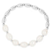 Absolute Contrasting Pearl Bracelet, Silver