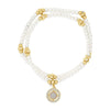 Absolute White Opal Drop Pearl Bracelets, Gold