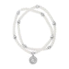 Absolute CZ Drop Pearl Bracelets, Silver
