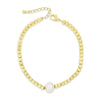Absolute Pearl Cube Bracelet, Gold