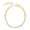 Absolute Two-Tone Beaded Bracelet, Gold