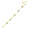 Absolute Blue Petal Bracelet, Gold