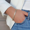 Absolute CZ Round Statement Bracelet, Gold