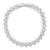 Absolute CZ Round Statement Bracelet, Silver