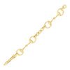 Absolute Curved Hoop Chain Bracelet, Gold