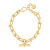 Absolute T-Bar Chain Link Bar Bracelet, Gold