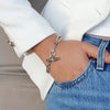 Absolute T-Bar Chain Link Bracelet, Silver