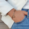Absolute T-Bar Chain Link Bracelet, Gold