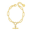 Absolute T-Bar Chain Link Bracelet, Gold