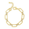 Absolute Pavé Chain Link Bracelet, Gold