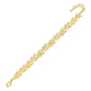 Absolute Leaf Link Bracelet, Gold
