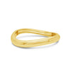 Absolute Statement Wave Bangle, Gold